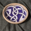 White and Purple Knotwork Bowl
