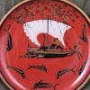 Greek Pattern: Red Dionysus Ship