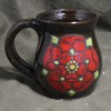 Blackware Tudor Rose Mug