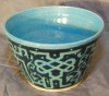 Turquoise Tile Tall Bowl