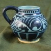 Turquoise Scroll Vine Globe Mug