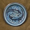 Turquoise Larger Peacock Plate