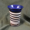 Black and White Beaker with Blue