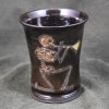 Skeleton Trumpeter on Black Beaker