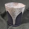 Matte-Patterned Gothic White on Black Beaker