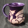 Matte-Patterned Dragon Purple on Tan Mug