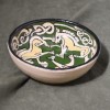 Green Yellow Celtic Horse Bowl