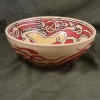 Triple Horse Red/Yellow Serving Bowl