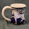 Triple Horse Blue/Grey Mug