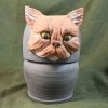 32oz Canopic Portraiture Cat Urn, no inscription