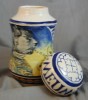 12oz Italian Portraiture Cat Urn; Name date, and motto inscription