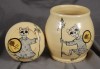 12oz Macabre Cat Urn; No inscription